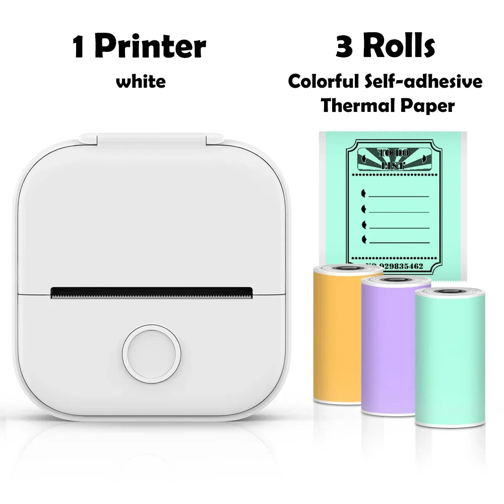 ELMAS Mini Pocket Thermal Printer for DIY Stickers & Journals - Al Masam Stationery LLC