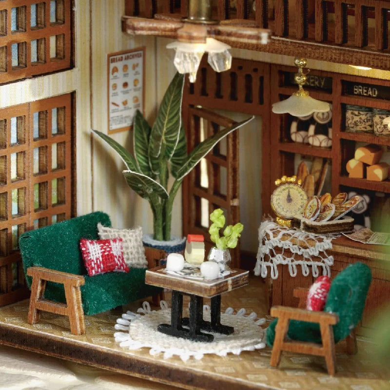 ELMAS Enchanting DIY Mini Dollhouse with LED Lights - Al Masam Stationery LLC