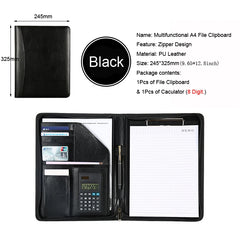 ELMAS Leather A4 Executive Portfolio & Organizer - Al Masam Stationery LLC