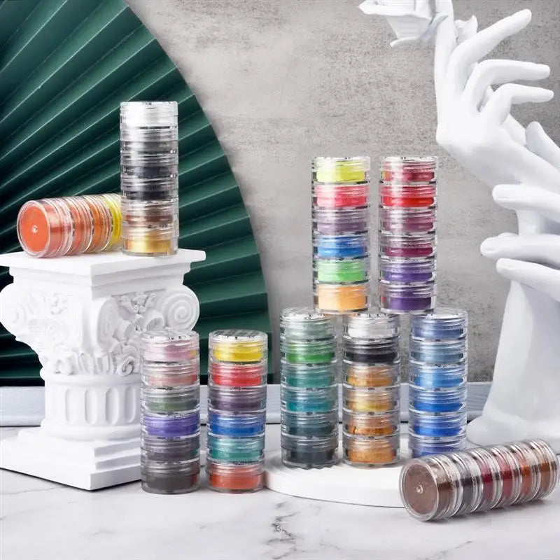 ELMAS 6 Color Pearl Powder Pigment Set for DIY Crafts - Al Masam Stationery LLC
