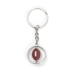 ELMAS Trendy Leather Football Keychain for Sports Lovers