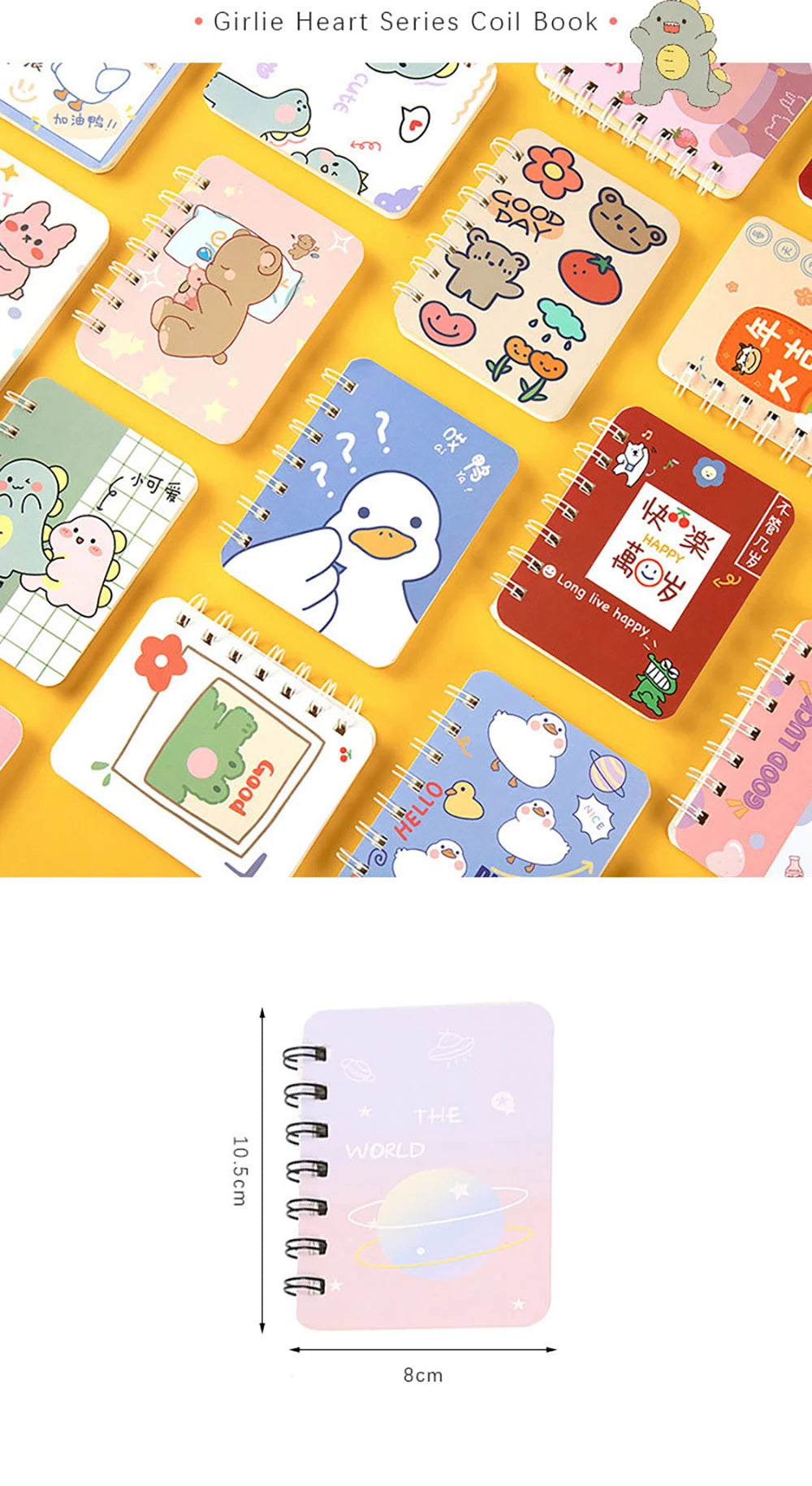 ELMAS Cartoon A7 Mini Notebook Diary for Students - Al Masam Stationery LLC