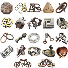ELMAS Lock Puzzles Classic IQ Metal Brain Teaser Game - Al Masam Stationery LLC