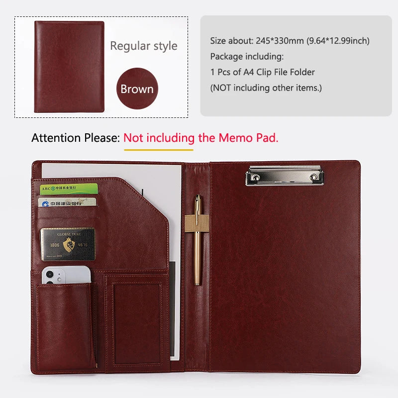 ELMAS Executive Leather Padfolio for Professionals - Al Masam Stationery LLC
