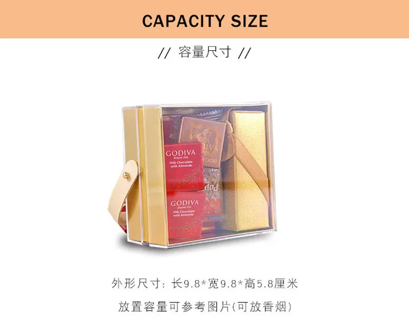 ELMAS Acrylic Gift Box Tetragonal Candy Boxes For Events - Al Masam Stationery LLC