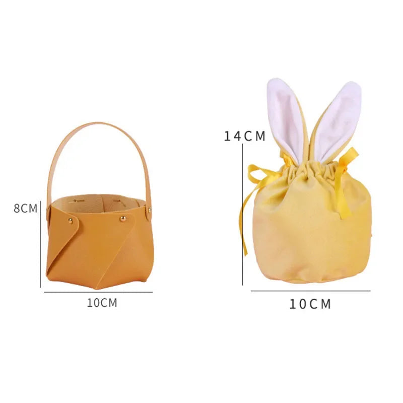 ELMAS Rabbit Leather Gift Bags For Easter Party Decor - Al Masam Stationery LLC