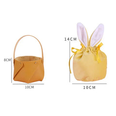 ELMAS Rabbit Leather Gift Bags For Easter Party Decor - Al Masam Stationery LLC