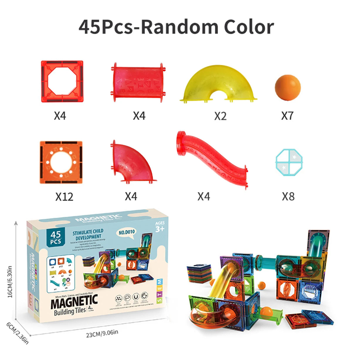 ELMAS Creative Magnetic Building Tiles for Kids - Al Masam Stationery LLC