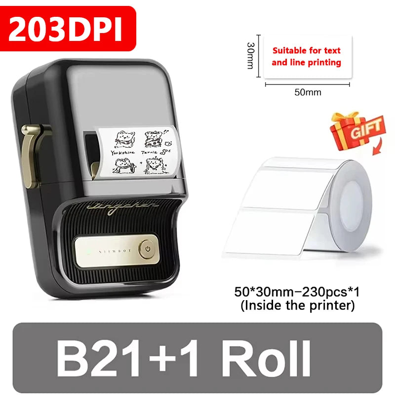 ELMAS Wireless Mini Thermal Label Printer for Home & DIY - Al Masam Stationery LLC