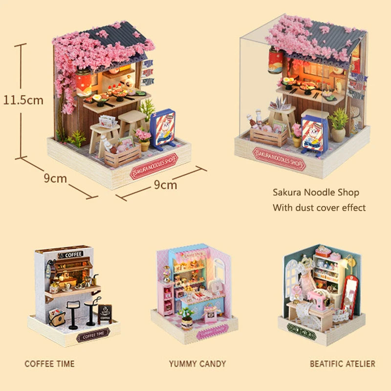 ELMAS Creative Mini Dollhouse 3D Puzzle Kit for Home Decor - Al Masam Stationery LLC