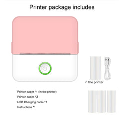 ELMAS Portable Inkless Mini Thermal Printer for Photos & Notes