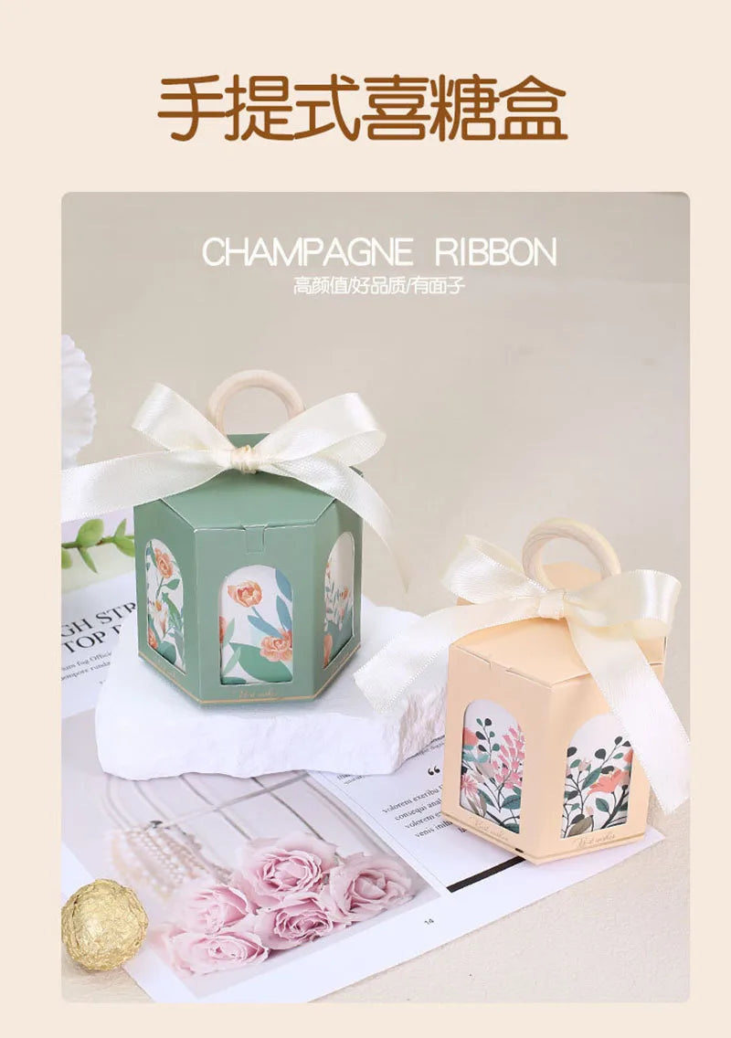 ELMAS Hexagon Flower Candy Gift Boxes for Kids Parties - Al Masam Stationery LLC