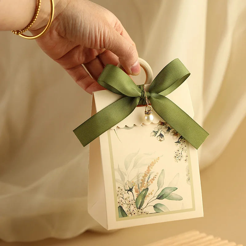 ELMAS Elegant 10/20/50Pcs Paper Gift Boxes With Ribbons - Al Masam Stationery LLC