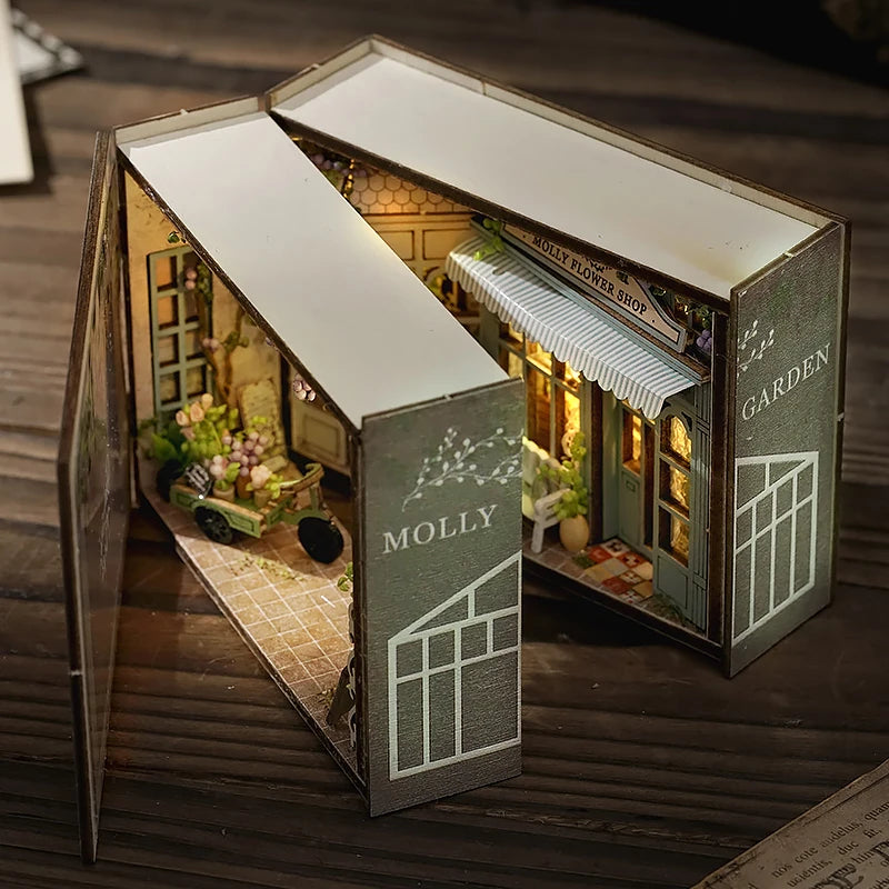 ELMAS Enchanting DIY Mini Dollhouse with LED Lights - Al Masam Stationery LLC