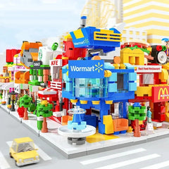 ELMAS Creative Mini City Street Model for Kids' Fun