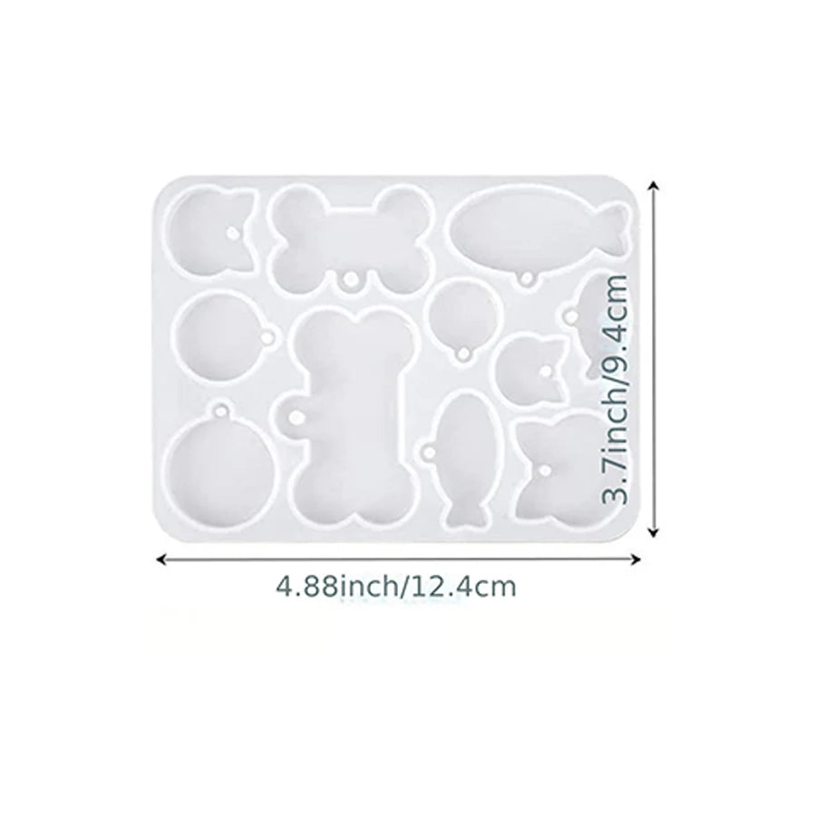 ELMAS DIY Square Earrings Molds for Crystal Jewelry Making - Al Masam Stationery LLC