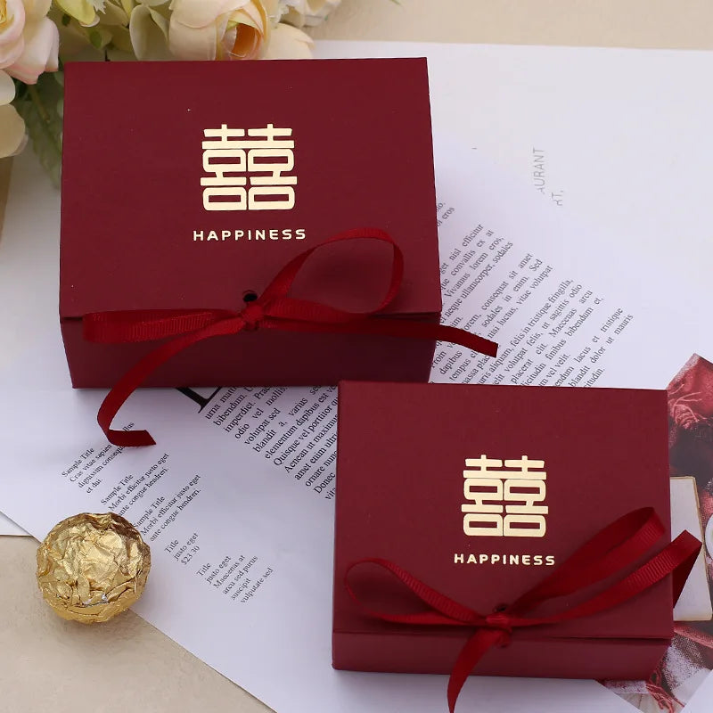 ELMAS Golden Rose Wedding Favors 10-100 Pcs Candy Box - Al Masam Stationery LLC