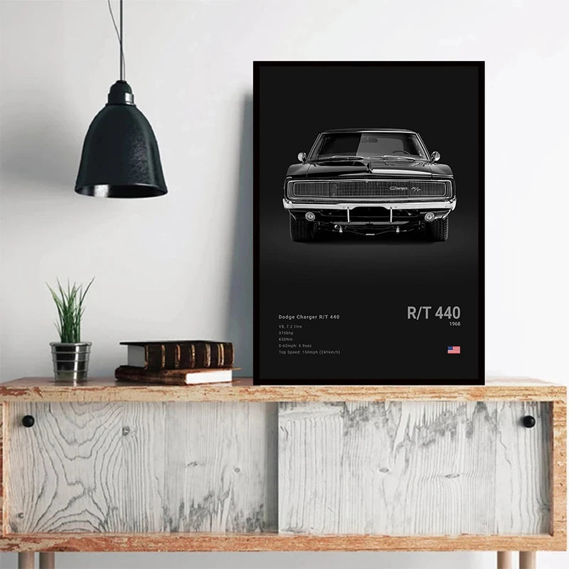 ELMAS Dodge Challenger SRT Hellcat Redeye Canvas Art - Al Masam Stationery LLC
