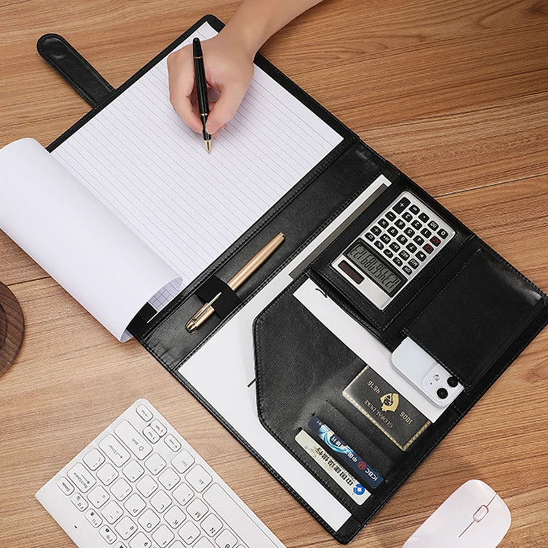 ELMAS Executive Leather Padfolio for Professionals - Al Masam Stationery LLC