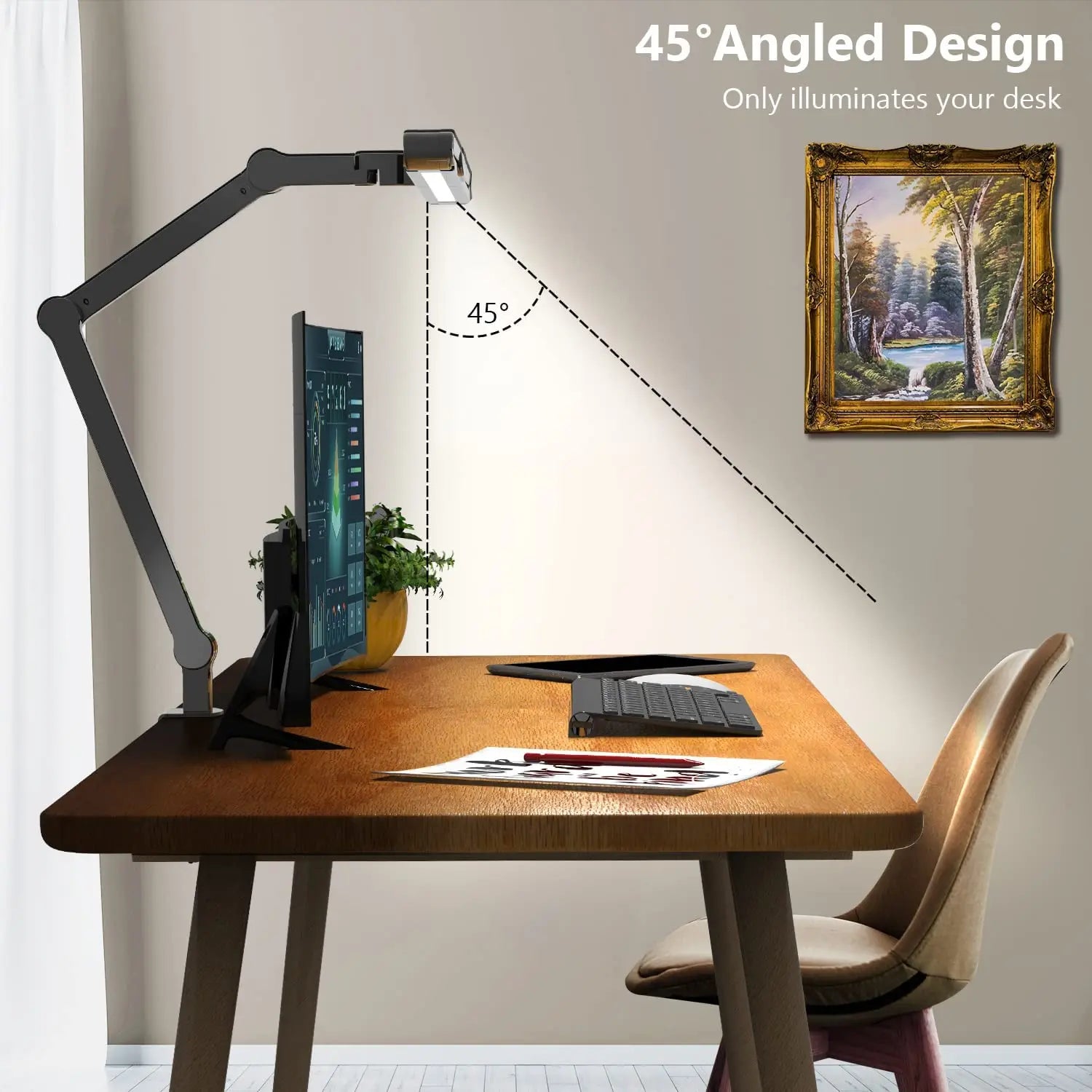 ELMAS Ultra Bright Touch Control Desk Lamp with Clamp - Al Masam Stationery LLC