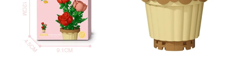 ELMAS DIY Flower Building Blocks - Creative Potted Decor - Al Masam Stationery LLC