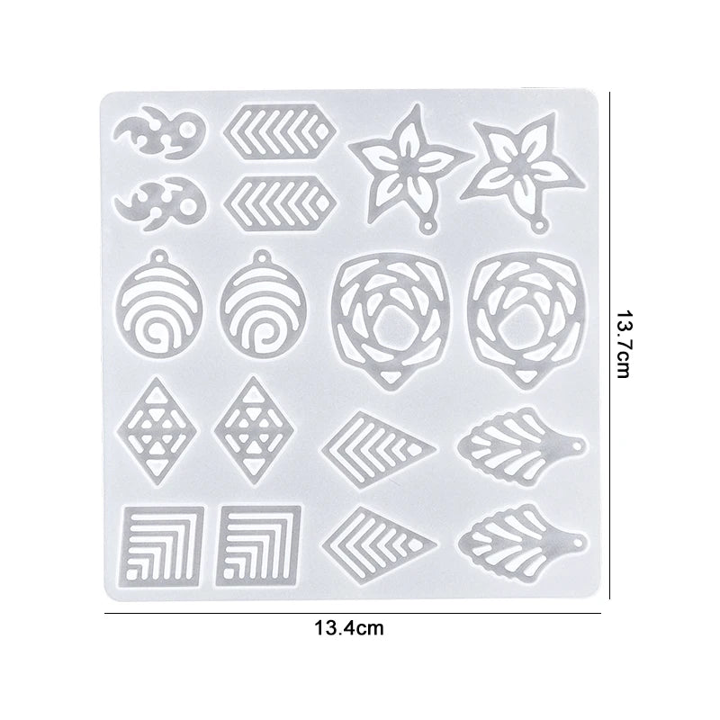 ELMAS Silicone Earring Mold for DIY Jewelry Crafting - Al Masam Stationery LLC