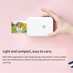 ELMAS Portable Bluetooth Mini Photo Printer for 2x3 Sticky Prints