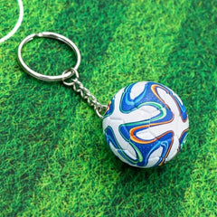 ELMAS Trendy Leather Football Keychain for Sports Lovers