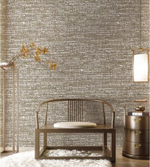 ELMAS Japanese Linen Solid Gray Wallpaper for Living Room - Al Masam Stationery LLC
