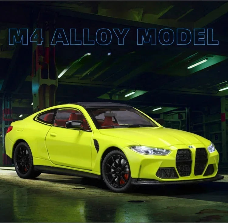 ELMAS BMW M4 Alloy 1:24 Scale Diecast Toy Car Gift - Al Masam Stationery LLC