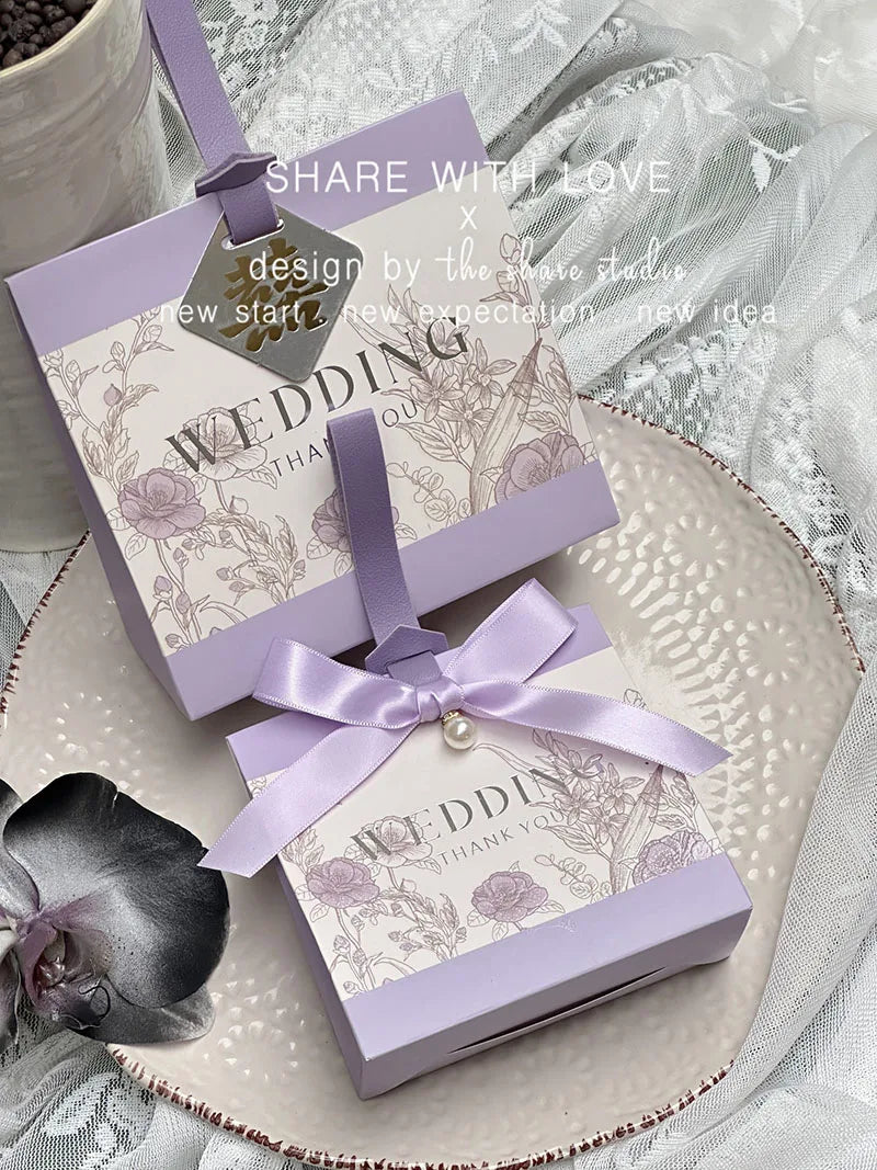 ELMAS 10/30/50Pcs Flower Wedding Portable Gift Boxes - Al Masam Stationery LLC