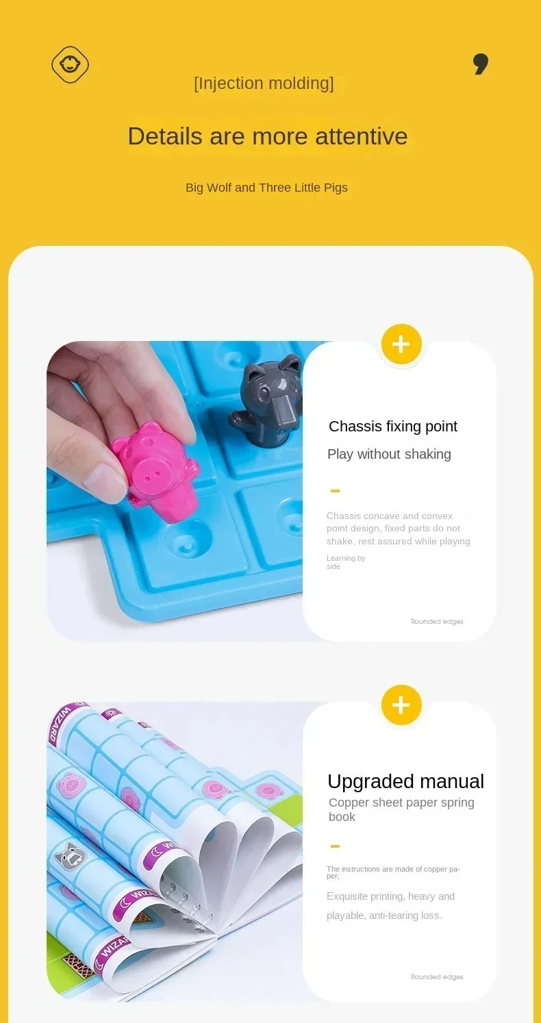 ELMAS Three Little Pigs Smart Hide Seek Game for Kids - Al Masam Stationery LLC