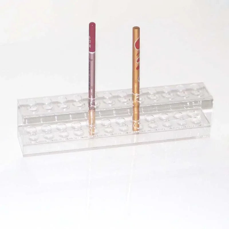 ELMAS Clear 24 Slots Makeup Display Stand Organizer - Al Masam Stationery LLC