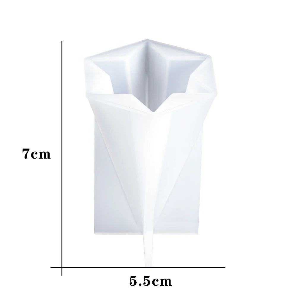 ELMAS Triangle Pyramid Silicone Mold for DIY Jewelry Crafts - Al Masam Stationery LLC