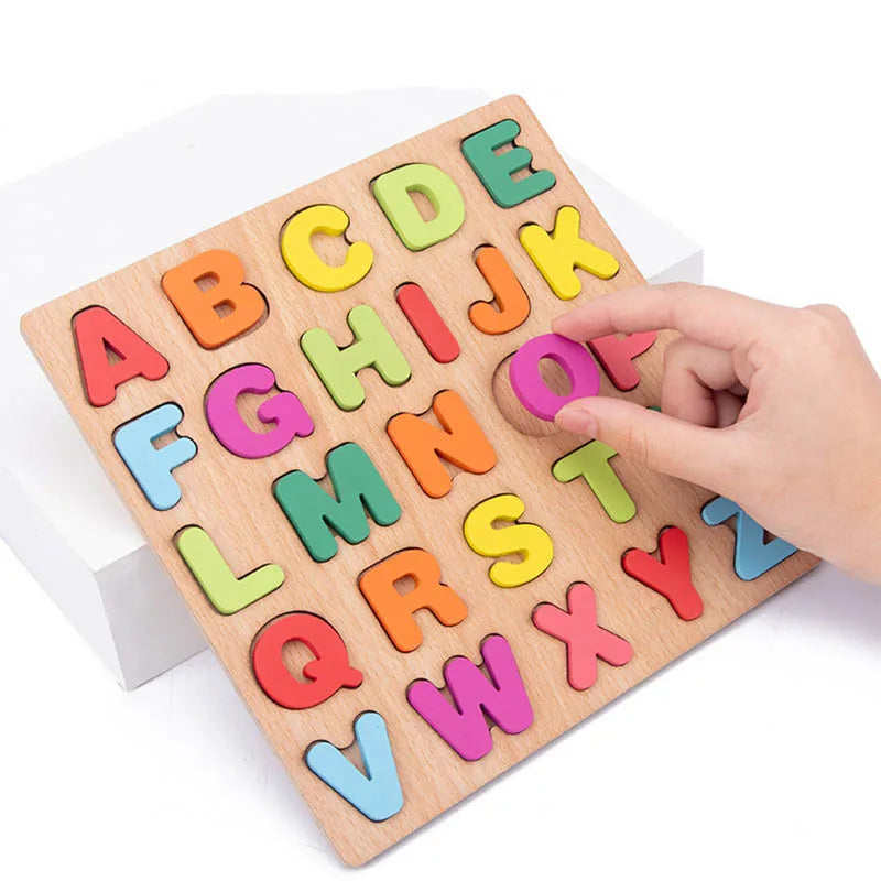 ELMAS Wooden Puzzle Montessori Toys for 1-3 Years Kids - Al Masam Stationery LLC