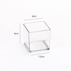 ELMAS Cube Acrylic Fully Transparent Display Box - Al Masam Stationery LLC