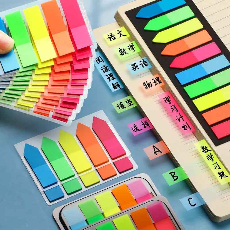 ELMAS Retro Morandi Sticky Notes Notepad School Supplies - Al Masam Stationery LLC