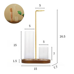 2 in 1 Incense Holder for Sticks Anti-Ash Flying Incense Burne with Removable Glass Ash Catcher and Incense Sticks Organizer