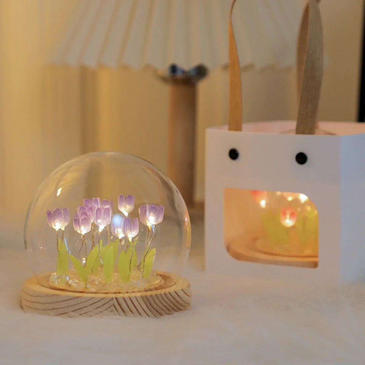 ELMAS LED DIY Mini Tulip Night Light Cute Home Decor - Al Masam Stationery LLC