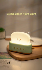 ELMAS Kawaii Bread Toast LED Night Light for Home Decor