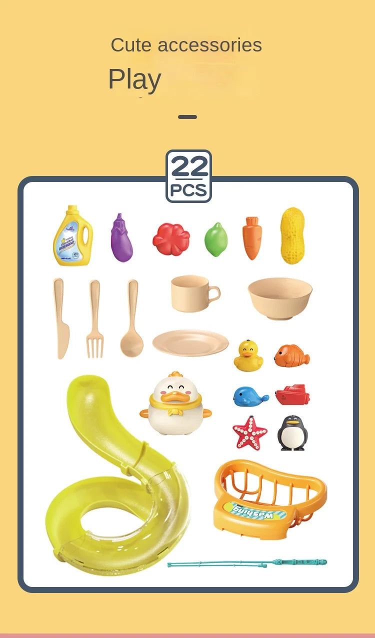 ELMAS Children Puzzle Pretend Play Kitchen Basin Toys - Al Masam Stationery LLC