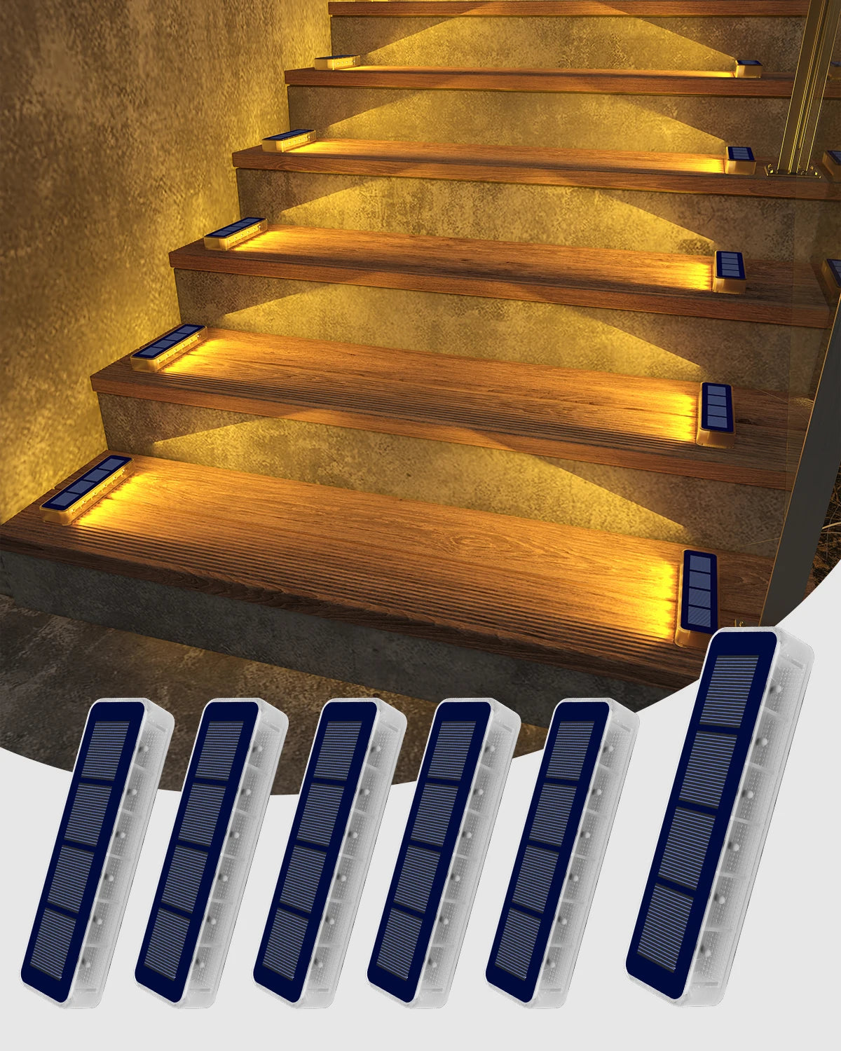 ELMAS Solar Stair Lamp - Waterproof LED Deck Light - Al Masam Stationery LLC