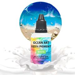 ELMAS Vibrant White Epoxy Resin Pigment for Art & Jewelry