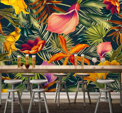 ELMAS American Style Garden Flowers 3D Wallpaper Mural - Al Masam Stationery LLC