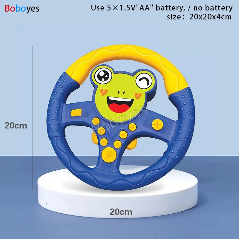 ELMAS Infant Shining Electric Steering Wheel Toy for Kids - Al Masam Stationery LLC
