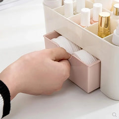 ELMAS Makeup Organizer Storage Box with Drawer Acrylic - Al Masam Stationery LLC