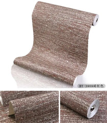 ELMAS Japanese Linen Solid Gray Wallpaper for Living Room - Al Masam Stationery LLC
