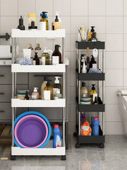 ELMAS 1pcs 3/4 Tier Rolling Utility Cart Storage Shelf - Al Masam Stationery LLC