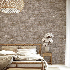 ELMAS Japanese Linen Solid Gray Wallpaper for Living Room - Al Masam Stationery LLC