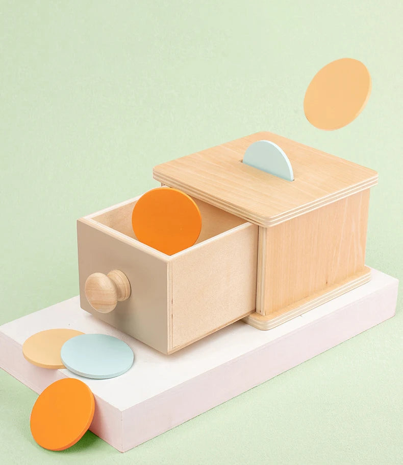 ELMAS Montessori Toys Wooden Object Permanence Box 5 in 1 - Al Masam Stationery LLC